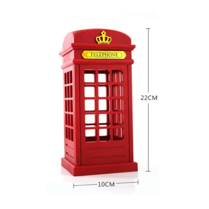 Retro Telefonzelle Form warmes Licht LED-Lampe, Wiederaufladbare Touch Control Schlafzimmer Nachttischlampe – Bild 5