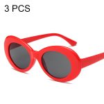 3 PCS Vintage Color Lens UV400 Sonnenbrille für Frauen Männer, Random Color