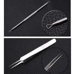 5 PCS / Set Bester Mitesser-Extraktor-Werkzeug Akne-Nadel-Pickelpinzette – Bild 4