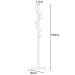 Kreativer baumförmiger Massivholzboden-Kleiderständer, Größe: 165 x 50 x 5 cm, 165x50x50cm (Coffee), 165x50x50cm  (Dark Coffee), 165x50x50cm (White), 165x50x50cm(Wood) – Bild 4