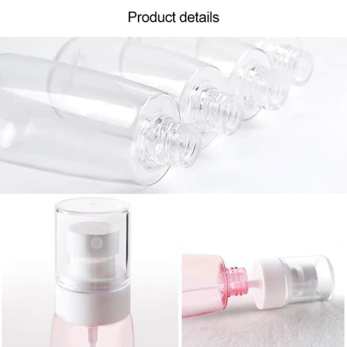 10 Stück tragbare, nachfüllbare Kunststoff-Parfüm-Sprühflasche mit feinem Nebel, transparente leere Sprühflasche, 30 ml – Bild 3