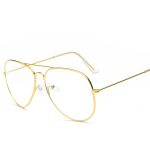 2 PCS Fashion Oversize Männer Frauen Clear Lens Brillen, zufällige Farbe – Bild 4