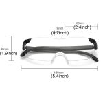 Presbyopische Gläser, Ultradünne hochauflösende 1.6X tragbare presbyopische hypermetropische Lesebrille, + 2.50D – Bild 4