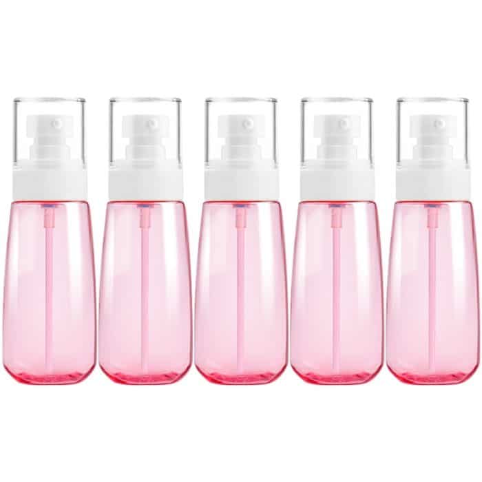 HC6644F.jpg 5 Stück Reise-Plastikflaschen, auslaufsicher, tragbar, Reisezubehör, kleine Flaschen, Behälter, 100 ml – Bild 1