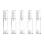 5 PCS tragbare Airless-Vakuumpumpenflasche Feinnebel-Parfüm-Sprühflasche, 10 ml