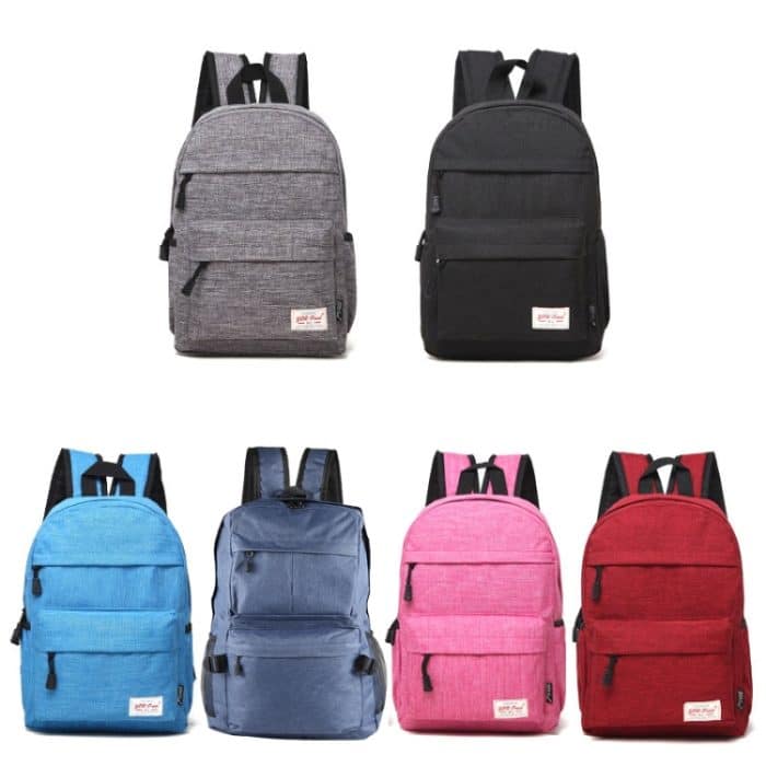 Universeller Multifunktions-Laptop-Computer-Schultern-Rucksack aus Segeltuch, Studententasche für 13–15 Zoll, Größe: 36 x 25 x 10 cm – Bild 2