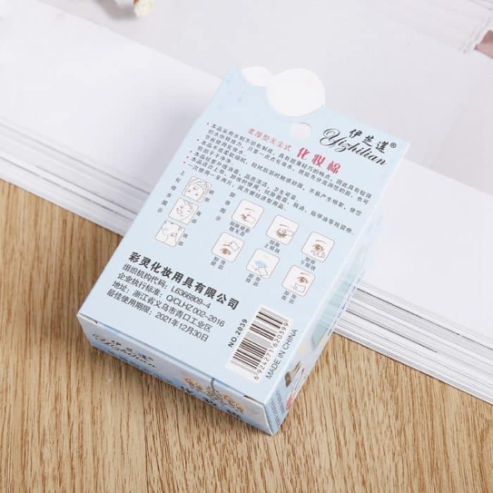 25 Schachtel A Sell Einweg-Puff-Pads aus weichem, dünnem Make-up, Kartonverpackung – Bild 4