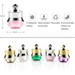 5 Stück Reisebehälter aus Acryl mit fest verschlossenen Deckeln, geeignet für Gesichts-, Hand- und Körpercreme, 5 ml – Bild 5