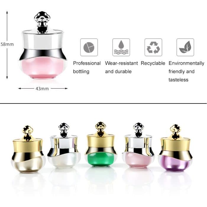 5 Stück Reisebehälter aus Acryl mit fest verschlossenen Deckeln, geeignet für Gesichts-, Hand- und Körpercreme, 5 ml – Bild 5