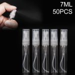 50 PCS Parfümflasche Sprühflasche Parfümflasche Leere Flasche, Kapazität: 7 ml (transparent)