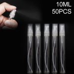 50 PCS Parfümflasche Sprühflasche Parfümflasche Leere Flasche, Kapazität: 10 ml (transparent)