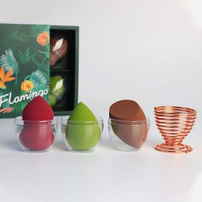 Kürbis Wassertropfen Schwamm Make-up Ei Soft Cosmetic Puffs Set – Bild 2