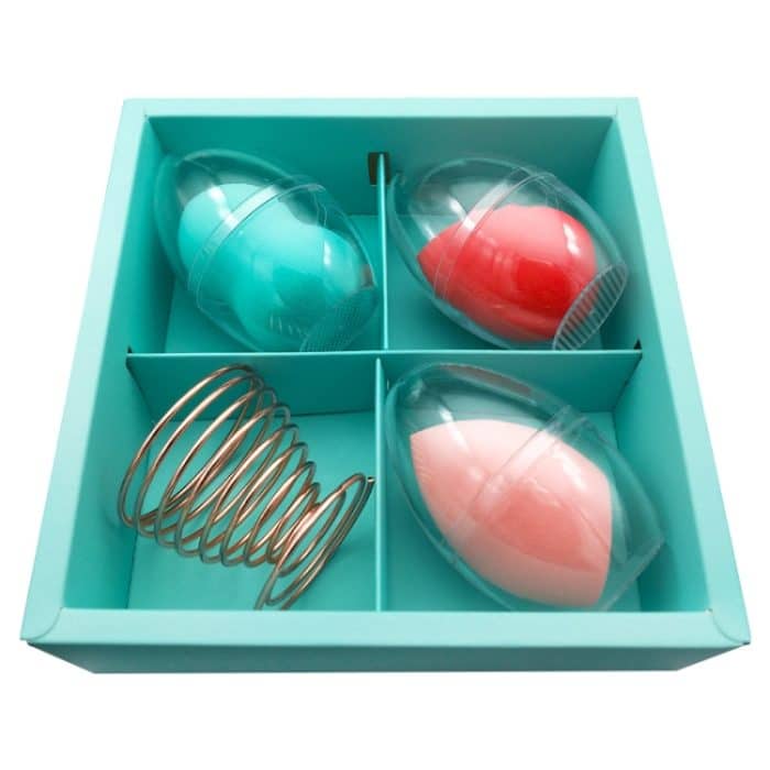 Kürbis Wassertropfen Schwamm Make-up Ei Soft Cosmetic Puffs Set – Bild 2