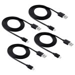 4 PCs Haweel 1M Hochgeschwindigkeit 8 Pin bis USB -Synchronisation und Ladekabelkit für iPhone, iPad (schwarz) – Bild 2