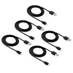 5 PCs Haweel 1 m Hochgeschwindigkeit 8 Pin bis USB -Synchronisation und Ladekabelkit für iPhone, iPad (schwarz) – Bild 2