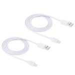 2 PCs Haweel 1 m Hochgeschwindigkeit 8 Pin bis USB -Synchronisation und Ladekabelkit für iPhone, iPad (weiß) – Bild 2