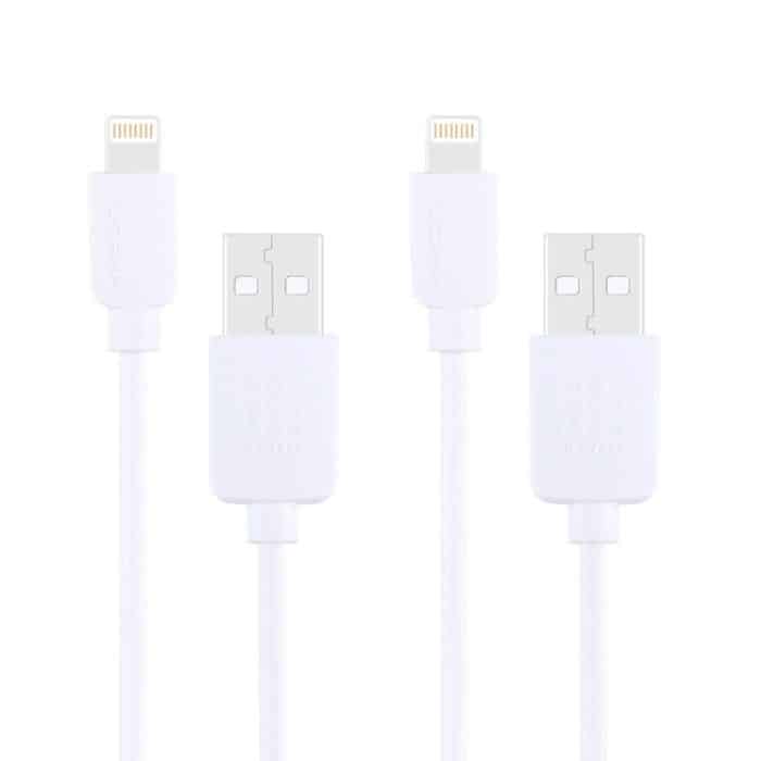 2 PCs Haweel 1 m Hochgeschwindigkeit 8 Pin bis USB -Synchronisation und Ladekabelkit für iPhone, iPad (weiß) – Bild 3