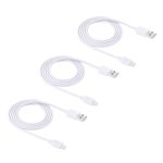 3 PCs Haweel 1 m Hochgeschwindigkeit 8 Pin bis USB -Synchronisation und Ladekabelkit für iPhone, iPad (weiß) – Bild 2