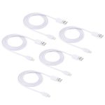 5 PCs Haweel 1 m Hochgeschwindigkeit 8 Pin bis USB -Synchronisation und Ladekabelkit für iPhone, iPad (weiß) – Bild 2
