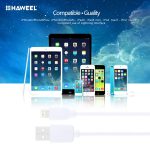 5 PCs Haweel 1 m Hochgeschwindigkeit 8 Pin bis USB -Synchronisation und Ladekabelkit für iPhone, iPad (weiß) – Bild 5