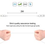 Haweel 25W 3A USB-C / Typ-C bis 8 Pin PD Schnelles Ladekabel für iPhone, iPad, Kabellänge: 2m – Bild 3