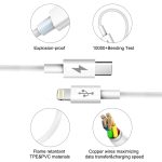 Haweel 25W 3A USB-C / Typ-C bis 8 Pin PD Schnelles Ladekabel für iPhone, iPad, Kabellänge: 2m – Bild 4