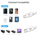 Haweel 25W 3A USB-C / Typ-C bis 8 Pin PD Schnelles Ladekabel für iPhone, iPad, Kabellänge: 2m – Bild 5
