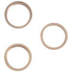 3 Stück Rückfahrkamera-Glaslinse, Metall-Außenschutzring für iPhone 13 Pro Max, For iPhone 13 Pro Max