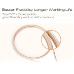 3 m langes 3 A gewebtes 8-poliges USB-Daten-/Ladekabel mit Metallkopf – Bild 5