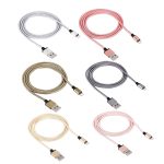 1 m langes, gewebtes Daten-/Ladekabel mit Metallkopf, 58 Adern, 8 Pins auf USB 2.0 – Bild 2