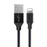 Baseus 1,8 m 2A Yiven-Kabel, gewebter Stil, Metallkopf, 8-poliges auf USB-Datensynchronisierungs-Ladekabel für iPhone, iPad und iPod – Bild 3