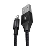 Baseus 1,8 m 2A Yiven-Kabel, gewebter Stil, Metallkopf, 8-poliges auf USB-Datensynchronisierungs-Ladekabel für iPhone, iPad und iPod – Bild 4