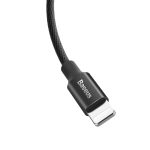 Baseus 1,8 m 2A Yiven-Kabel, gewebter Stil, Metallkopf, 8-poliges auf USB-Datensynchronisierungs-Ladekabel für iPhone, iPad und iPod – Bild 6