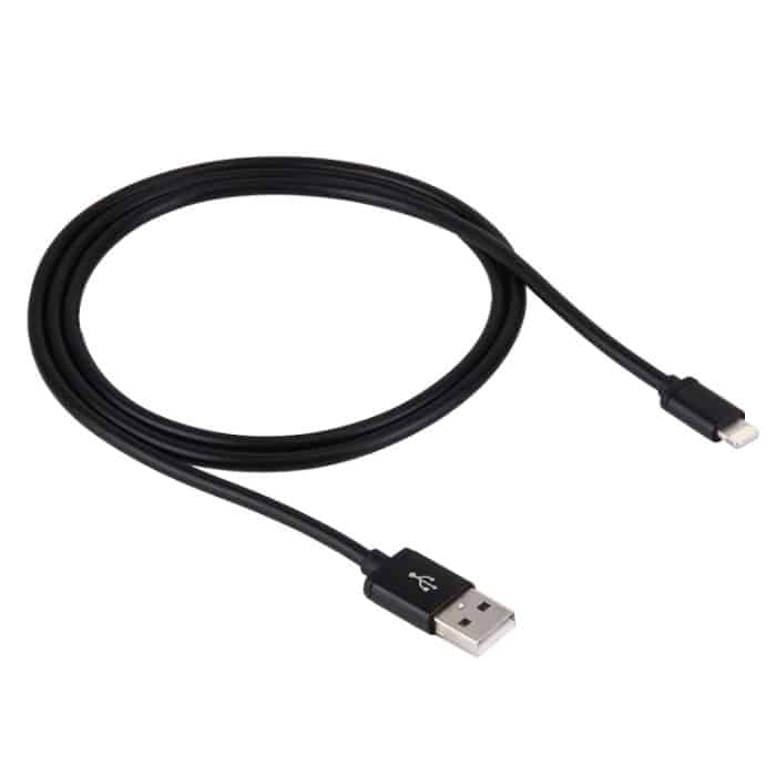 1 m langes 3 A 8-Pin-auf-USB-Daten-Synchronisierungs-Ladekabel für iPhone, iPad, Durchmesser: 4 cm – Bild 2