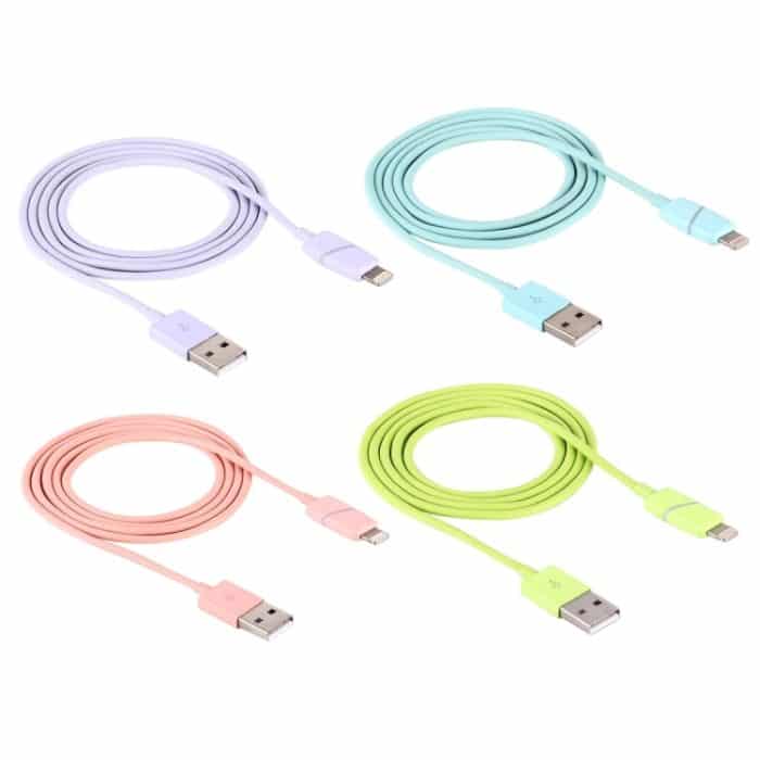 1 m rundes Spulen-Geschenkbox-Design, 8-poliges auf USB-Datensynchronisierungskabel mit Anzeige für iPhone, iPad – Bild 2