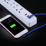 1 m langes 2,4-A-Ausgangs-USB-auf-8-Pin-Doppelwinkel-Design, Nylongewebe-Datensynchronisierungs-Ladekabel – Bild 6