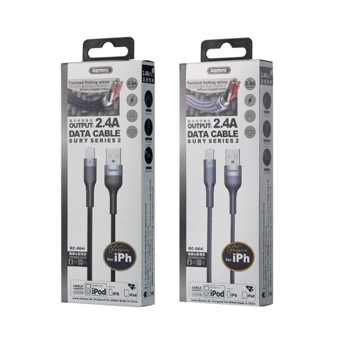 REMAX RC-064i Sury 2 Series 1 m 2,4 A USB-auf-8-Pin-Datenkabel für iPhone, iPad – Bild 4
