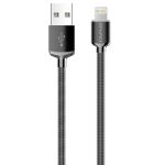 awei CL-25 0,3 m 2,4 A USB-auf-8-Pin-Metall-Schnellladekabel für iPhone, iPad