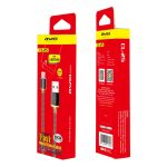 awei CL-25 0,3 m 2,4 A USB-auf-8-Pin-Metall-Schnellladekabel für iPhone, iPad – Bild 3