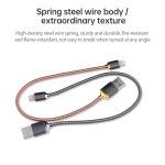 awei CL-25 0,3 m 2,4 A USB-auf-8-Pin-Metall-Schnellladekabel für iPhone, iPad – Bild 5