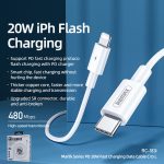 REMAX Marlik Series RC-183i PD 20 W USB-C/Typ-C auf 8-Pin-Schnittstelle, Schnelllade-Datenkabel, Kabellänge: 2 m – Bild 3