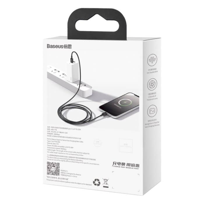 Baseus Superior Series CATLYS-A09 PD 20 W USB-C/Typ-C auf 8-Pin-Schnittstelle, Schnelllade-Datenkabel, Kabellänge: 1 m – Bild 9