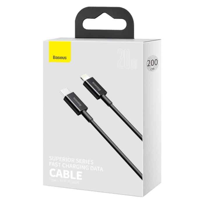 Baseus Superior Series CATLYS-C09 PD 20 W USB-C/Typ-C auf 8-Pin-Schnittstelle, Schnelllade-Datenkabel, Kabellänge: 2 m – Bild 8