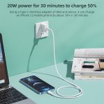 REMAX RC-068i PD 20 W Typ-C / USB-C auf 8-poliges hochelastisches TPE-Schnellladedatenkabel, Länge: 1 m – Bild 3