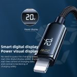 REMAX RC-128i 20 W Typ-C / USB-C auf 8-poliges, intelligentes Digitaldisplay, geflochtenes Ladedatenkabel aus Zinklegierung, Länge: 1,2 m – Bild 5
