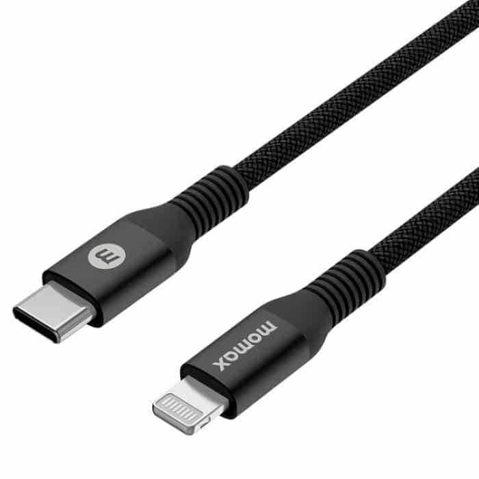 MOMAX DL51D Typ-C / USB-C auf 8 Pin PD geflochtenes Schnellladekabel, Länge: 1,2 m – Bild 6