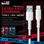 WEKOME WDC-01 Tidal Energy Series 2,4 A USB-auf-8-Pin-PVC-Datenkabel, Länge: 1 m – Bild 4