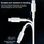 WEKOME WDC-01 Tidal Energy Series 2,4 A USB-auf-8-Pin-PVC-Datenkabel, Länge: 1 m – Bild 5