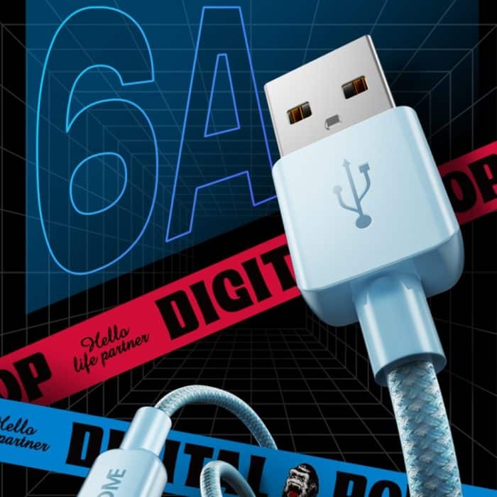 WEKOME WDC-03 Tidal Energy Series 2,4 A USB auf 8 Pin geflochtenes Datenkabel, Länge: 1 m – Bild 6