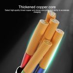 IVON CA88 12 W 2,4 A USB-auf-8-poliges Nylongeflecht-Schnelllade-Datenkabel, Kabellänge: 1 m – Bild 4